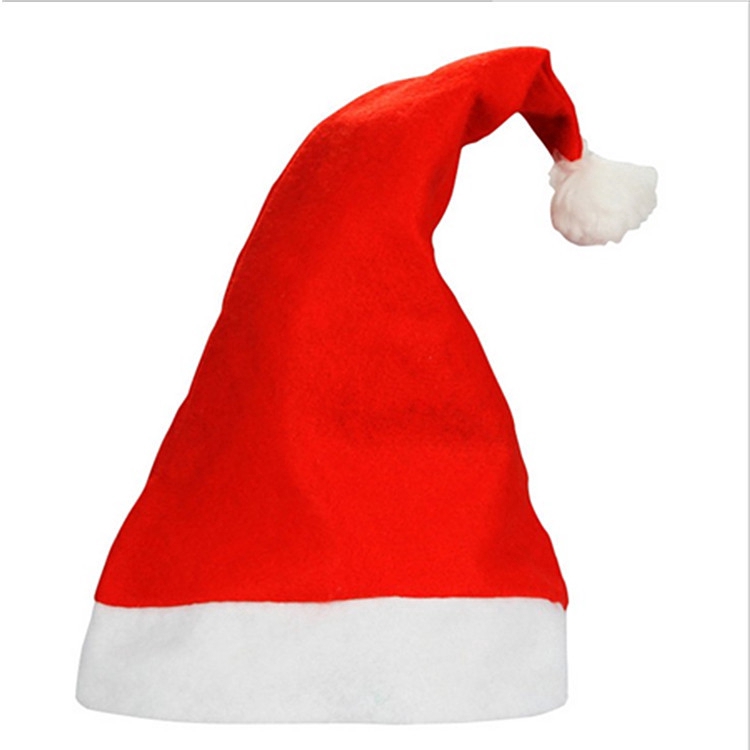 Mũ ông già Noel bằng vải không dệt đáng yêu cho người lớn và trẻ em