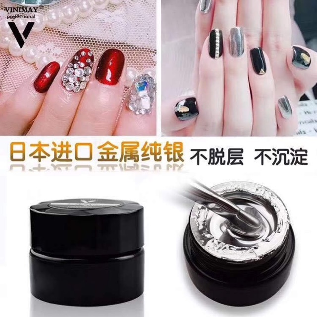 sơn  gel metal , vẽ nổi móng tay chân Vinimay