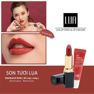 [CHUYÊN SỈ] Son Tươi Lụa - Son Thỏi Kèm Son Dưỡng Cảm Biến Màu LUA