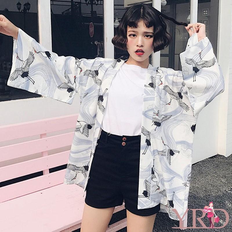 Áo khoác kimono phong cách Harajuku họa tiết độc đáo thời trang cho nữ | BigBuy360 - bigbuy360.vn