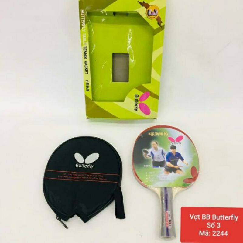 Vợt Bóng Bàn Butterfly 3 Tặng Kèm Bao Vợt