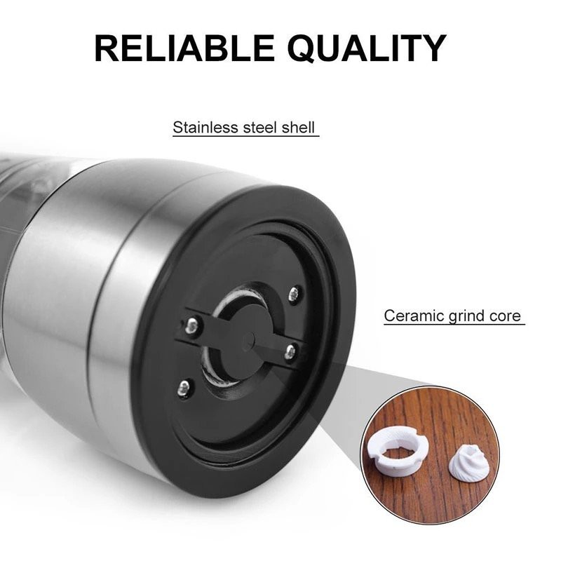 Máy xay tiêu, xay gia vị cầm tay bằng thép không gỉ Aturos ZX-S19