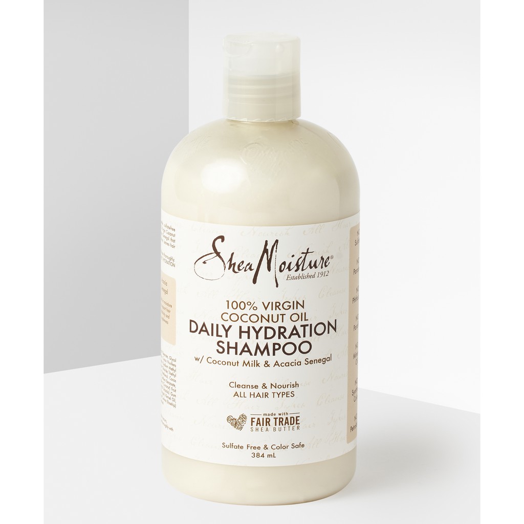 Bill US - Set gội xả SheaMoisture 100% Virgin Coconut Oil Daily Hydration Shampoo &amp; Conditioner Shea Moisture