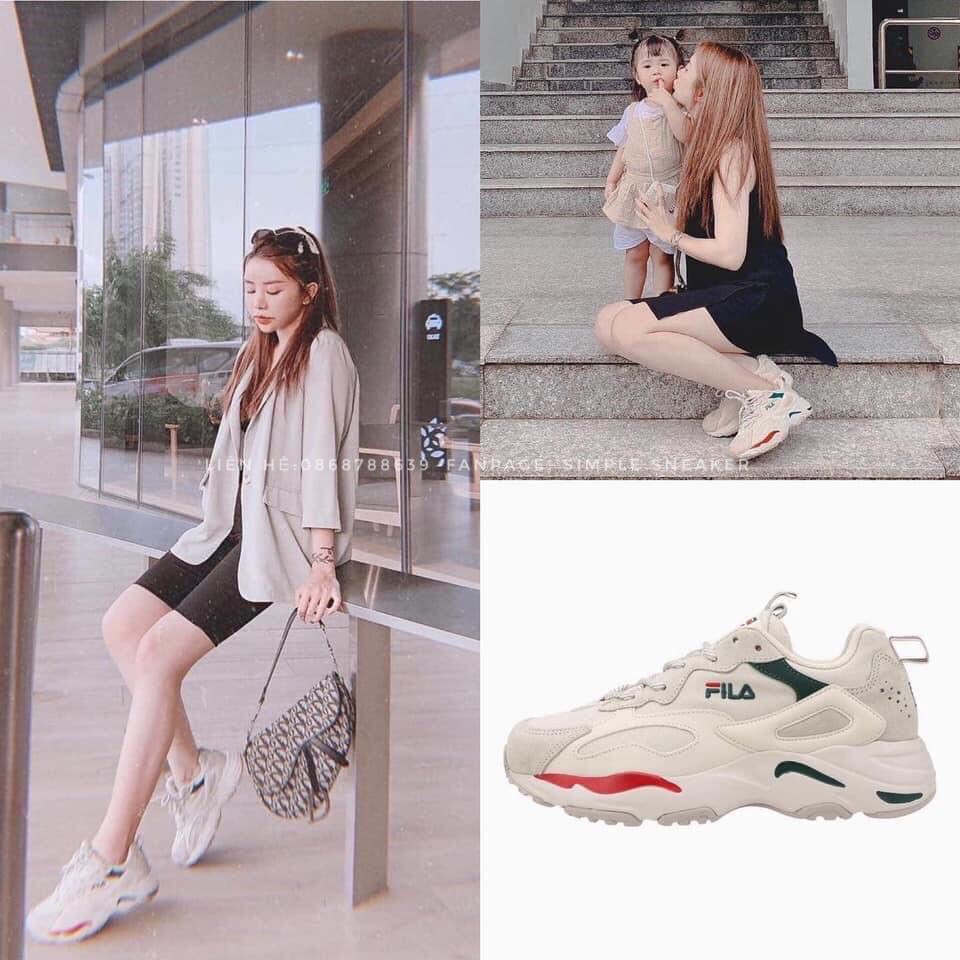 Giày Fila Ray Tracer Chính Hãng FREESHIP Fila Korea Ray Tracer Yellow - Giày Sneaker Thể Thao Nữ Fila - Simple Sneaker