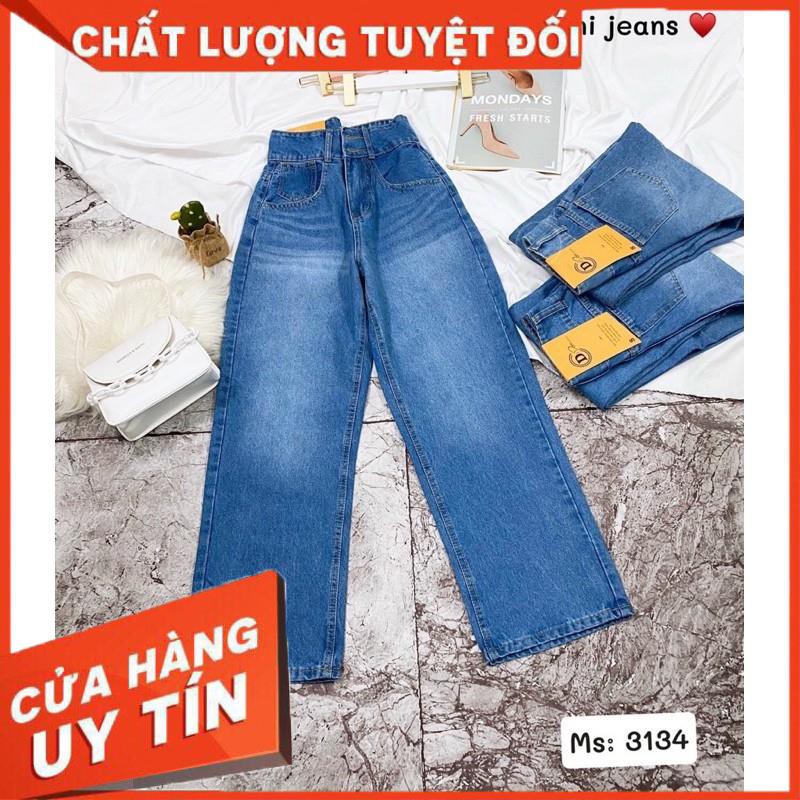 [Mã WASTMAY giảm 15% tối đa 30K đơn 150K] Quần jeans xuông ống rộng dài mẫu mới nhất- hình thật chính chủ tự chụp | WebRaoVat - webraovat.net.vn