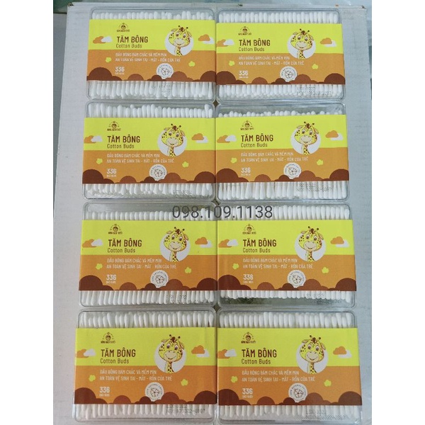 [HCM] Tăm bông Merigo BÔNG BẠCH TUYẾT cho bé 55, 120, 330 que