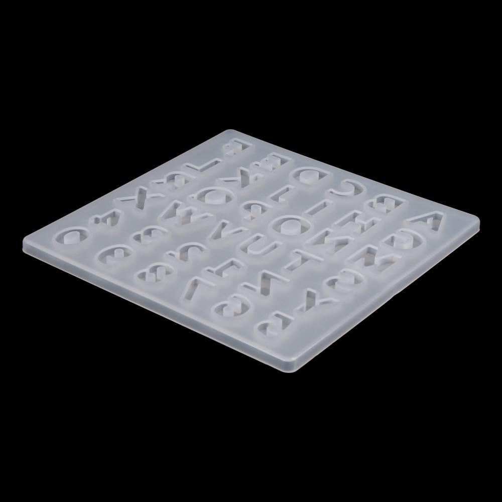 Khuôn Silica Gel Làm Móc Khóa Resin Hình Chữ Cái / Chữ Số
