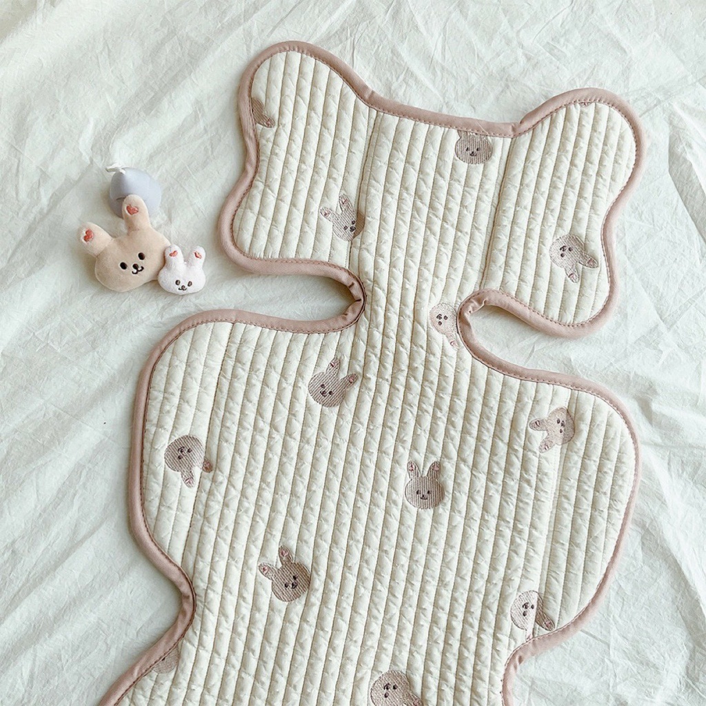 Tấm lót xe đẩy chiếu điều hòa chống nóng lót xe đẩy cho bé cotton mềm mại, thoáng khí, phong cách Hàn Quốc mesocshop