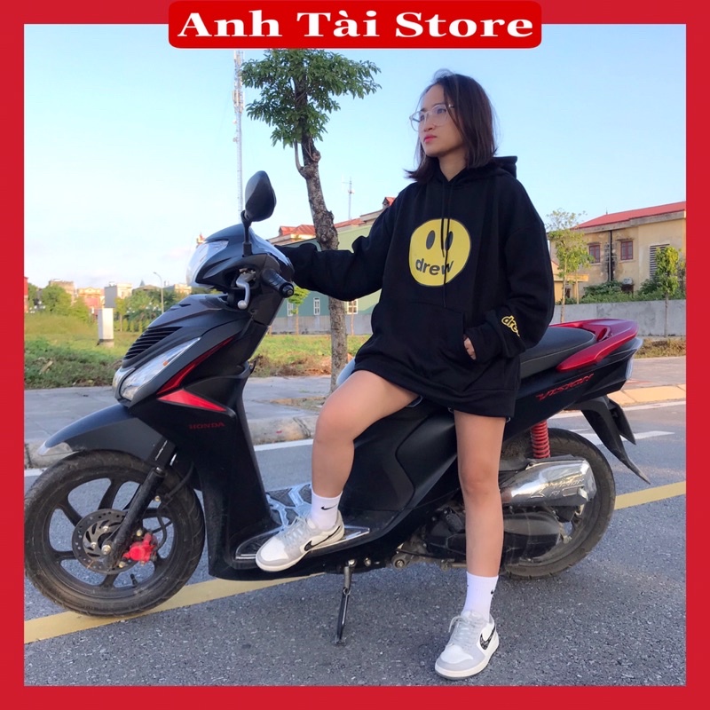 Áo hoodie drew in hình mặt cười  nam nữ chất nỉ ngoại mềm mịn fom rộng unisex oversize đến 68kg sẵn nhiều màu AT 9998 | WebRaoVat - webraovat.net.vn