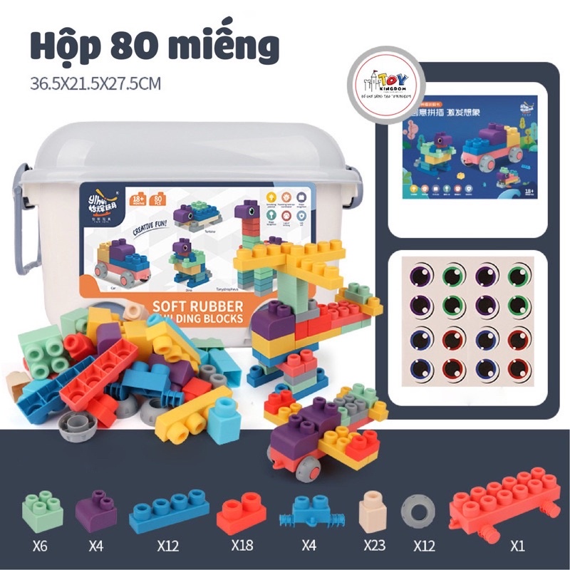 Lego dẻo 80 chi tiết