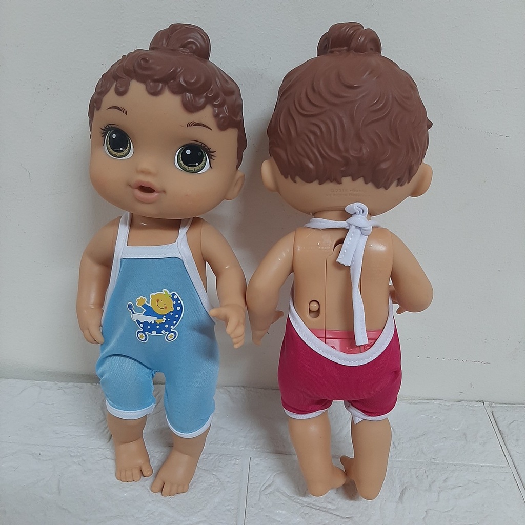 Búp Bê Baby Alive Lil Sounds Hasbro Mỹ Tóc Nhựa Nâu