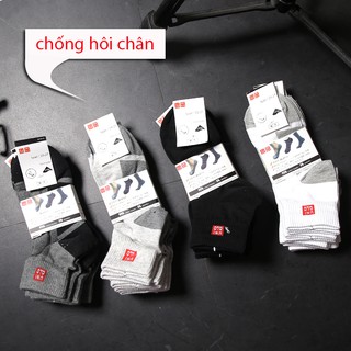 Combo 5 đôi Tất (Vớ) nam uninam chống hôi cao cổ