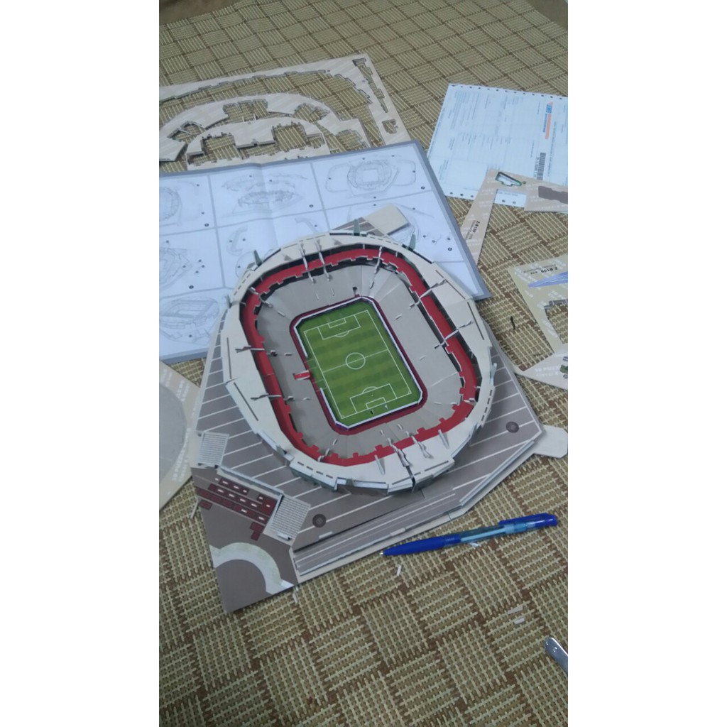 Mô hình sân vận động Old Trafford, Stamford, Bernabeu, noucamp, emirates, anfield...