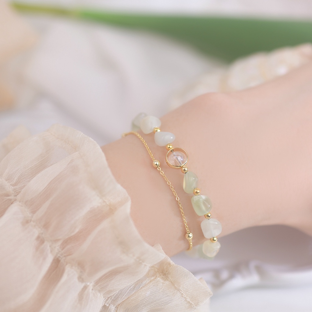 Vòng tay chuỗi hạt không đều thời trang cho nữ