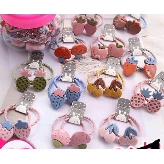 Dây cột tóc siêu xinh cho bé kèm hộp đựng gọn gàng