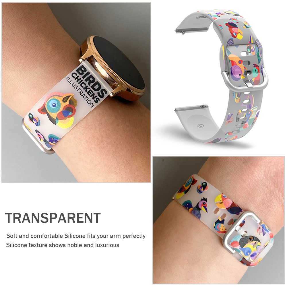 Dây Đeo Silicone Trong Suốt Cho Đồng Hồ Thông Minh Huawei watch FIT 2 / FIT / FIT