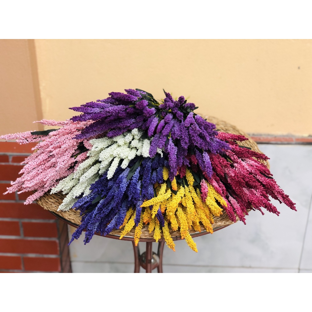 Cành hoa Lavender cắm bình siêu xinh Decor trang trí không gian sống