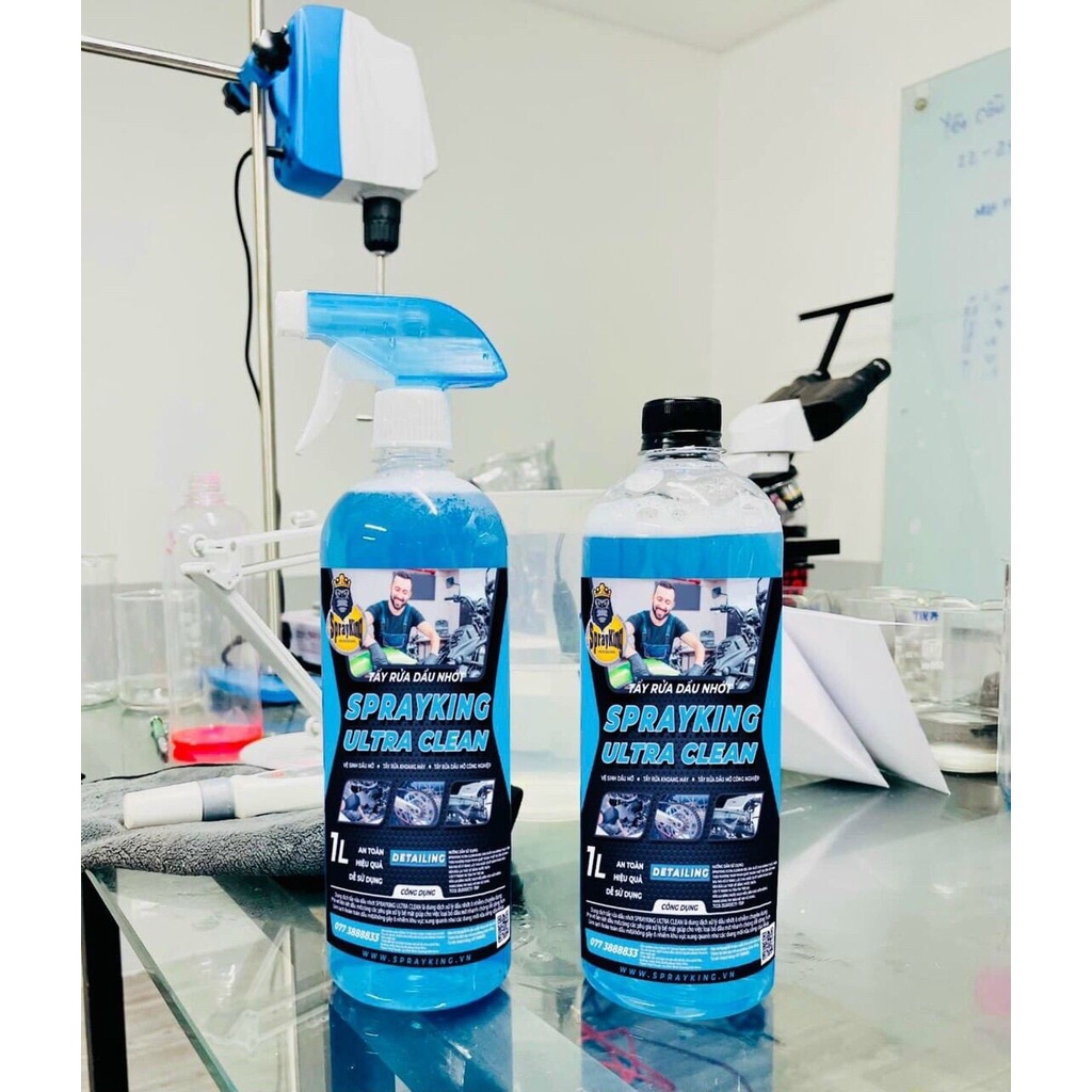 Tẩy rửa dầu nhớt SPRAYKING ULTRA CLEAN, rửa Full xe, khoang máy hiệu quả