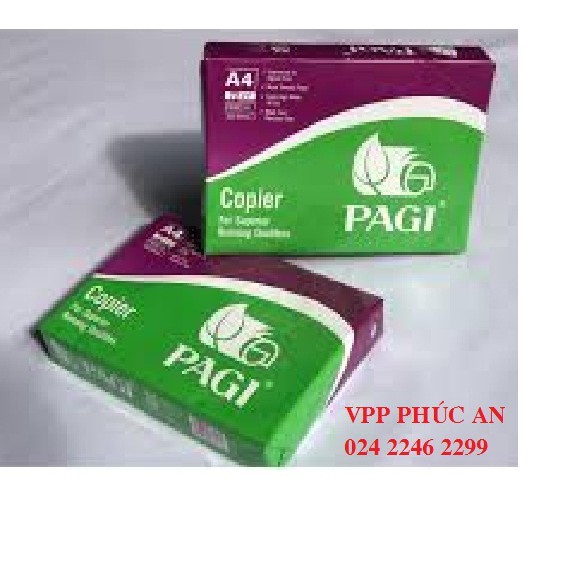 Giấy in A4 Pagi Xanh 70gsm, tập 500 tờ