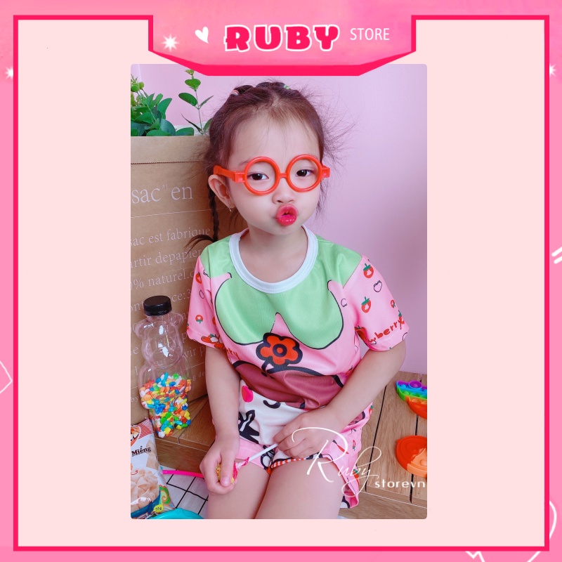 Set bộ hoạt hình NHIỀU MẪU ❤ Đồ mặc nhà mẹ và bé gái Size Đại (5KG - 57KG) ❤ DBRBD