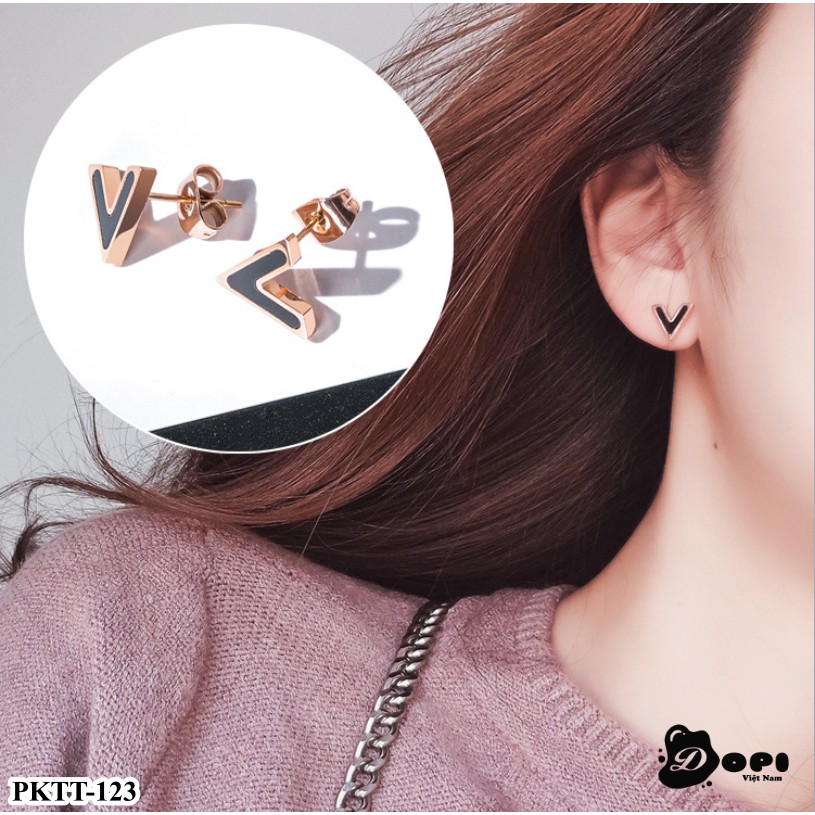 Bông tai form ngắn cá tính