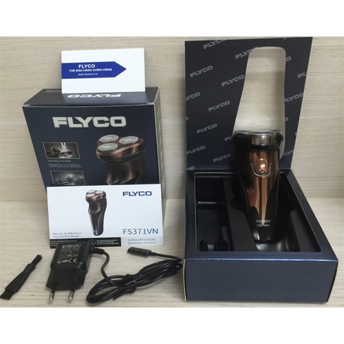 Máy Cạo Râu Flyco FS371VN 3 Lưỡi Kép Thân Máy Chống Nước - Hàng Chính Hãng