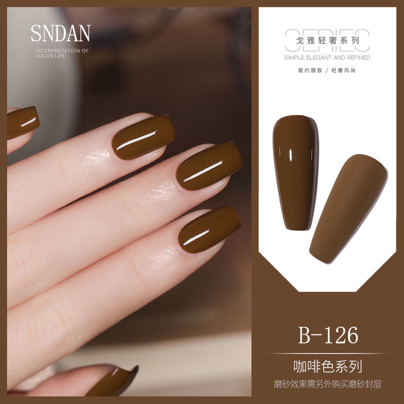 Sơn móng tay màu nâu cà phê/ sô cô la/ cà phê độc đáo thời trang thu đông