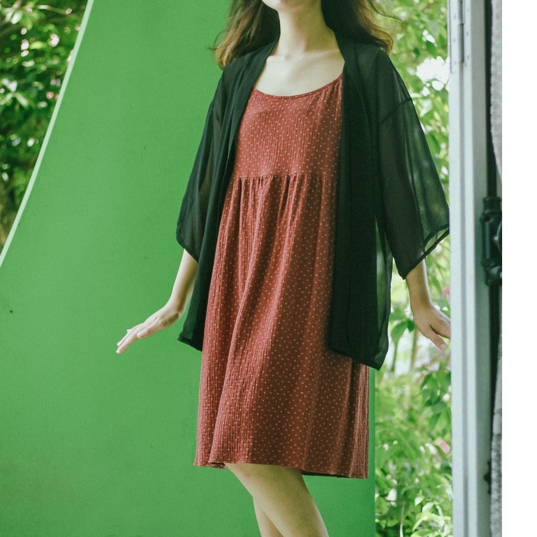 Áo Khoác Cardigan Kimono Haori Linen/ Voan Vintage Vui Thu Đông Nhẹ Nhàng