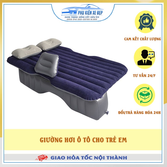 Giường hơi ô tô [FREESHIP] , đệm hơi trên ô tô, tiện lợi khi đi dã ngoại