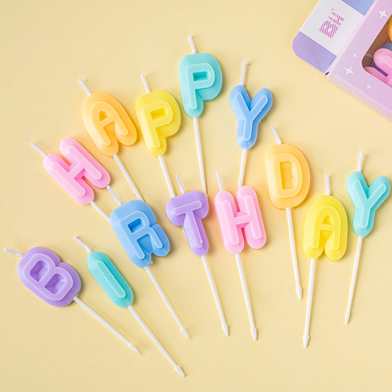 Bộ Nến Happy Birthday Chúc Mừng Sinh Nhật Đáng - Yori Party