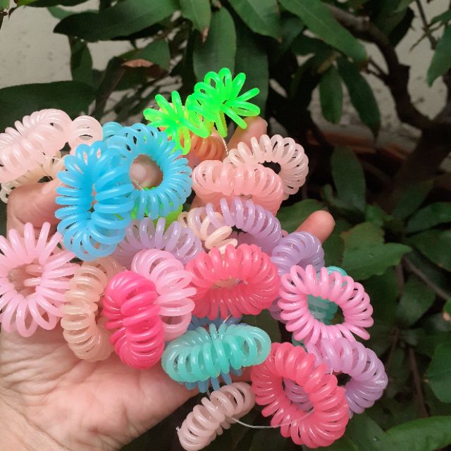 Sỉ 30 cột tóc lò xo nhiều màu
