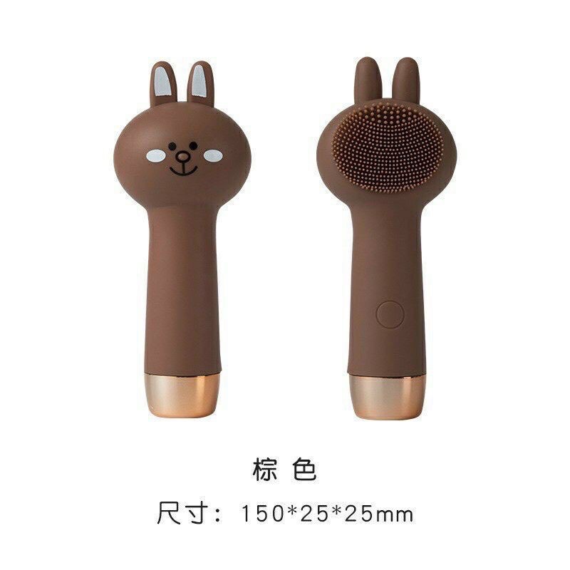 máy rửa mặt silicone hình thỏ siêu tiện lợi