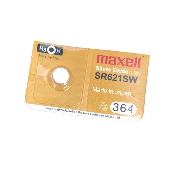 Viên pin Maxell SR621SW 364 LR621 SR621 164 AG1 G1 Nhật Bản