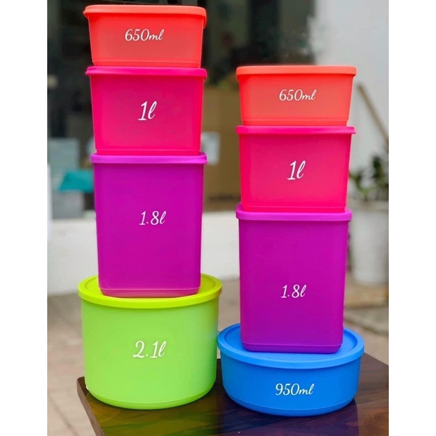 Bộ Hộp Trữ Mát MAGIC Tupperware Set 8 hộp hàng chính hãng