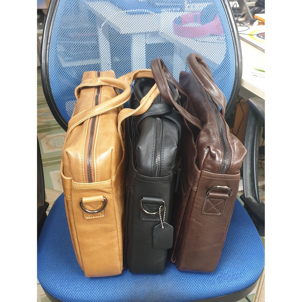 [ BH 12 Tháng] Túi Da Thật Đựng Máy 13.3 inch Đi Công Tác | BigBuy360 - bigbuy360.vn