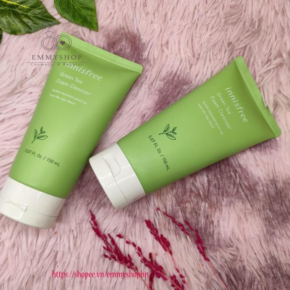 Sữa rửa mặt trà xanh innisfree Green Tea Foam Cleanser 150ml 100ml