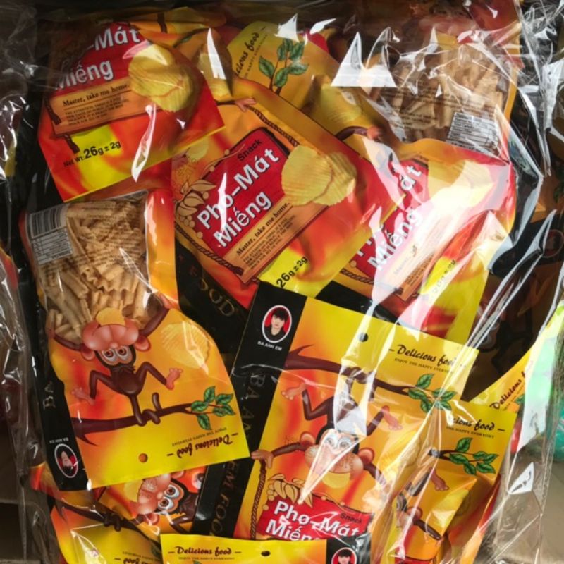 Phomat miếng hình khỉ túi 30 gói thơm ngọt giòn tan