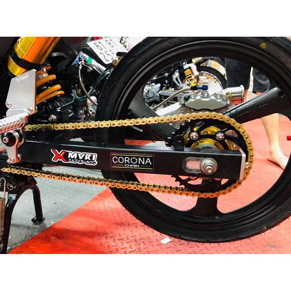 Xích  CORONA Mã 428S Dòng Cao Cấp Không Phớt Cao Su - Hàng Cao Cấp Chính Hãng X1R