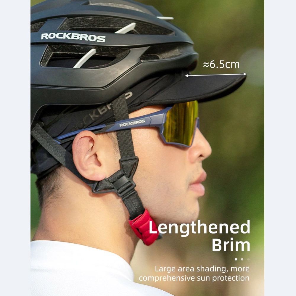 Mũ Bảo Hiểm Xe Đạp Rockbros M005BK Chất Liệu Lụa Lạnh Thoáng Khí