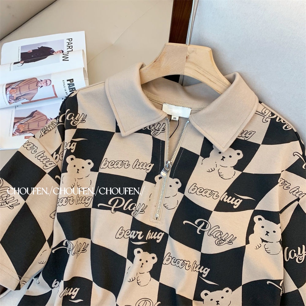 Bộ đồ ngắn thể thao mùa hè giản dị dễ thương cho nữ