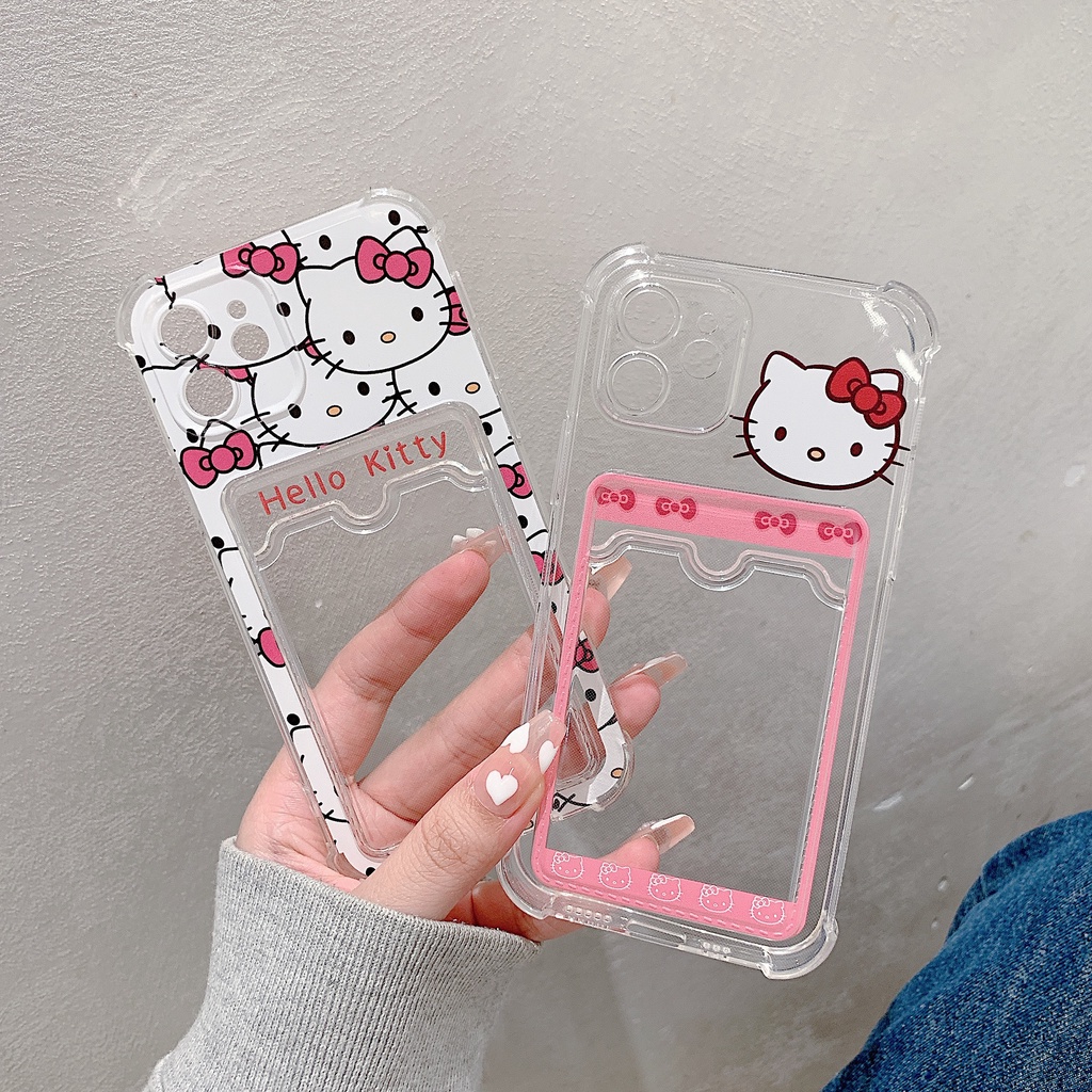 Ốp Điện Thoại Họa Tiết Hello Kitty Cho iPhone 14 / 13 / 12 / 11 / X / 8 / 7P