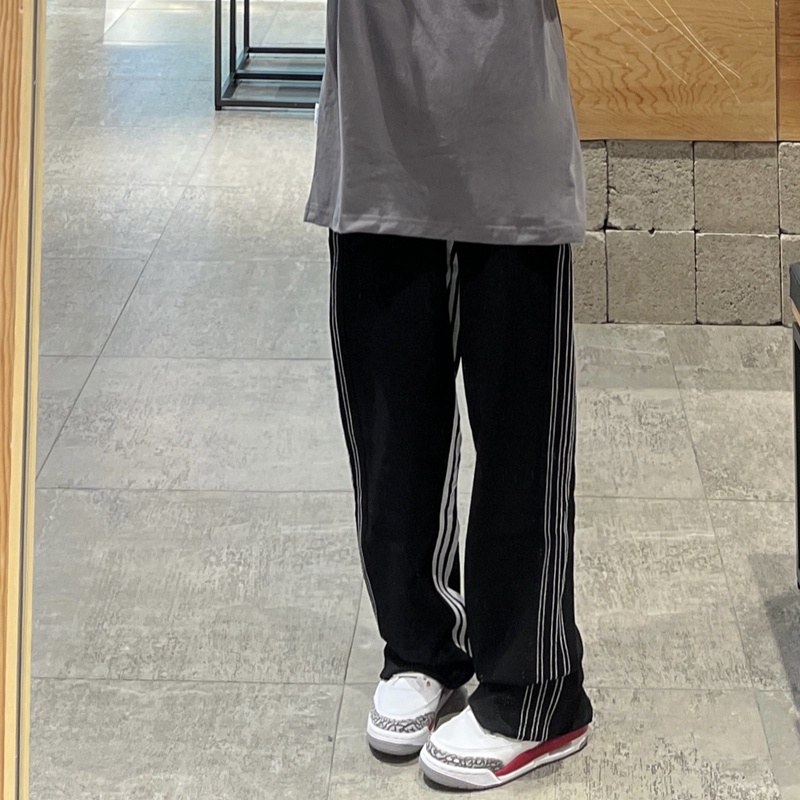 SUXI Quần ống rộng Màu Sắc Đơn Giản Thời Trang Mùa Hè