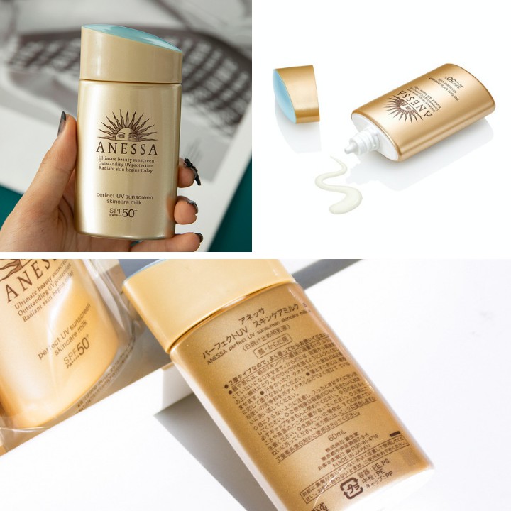 Kem chống nắng Anessa Perfect UV Nhật Bản SPF50+ 60ml ,bảo vệ và dưỡng ẩm da, phù hợp với mọi loại da | BigBuy360 - bigbuy360.vn
