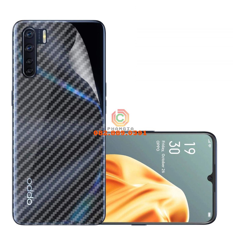 Miếng dán mặt lưng skin carbon Oppo F15