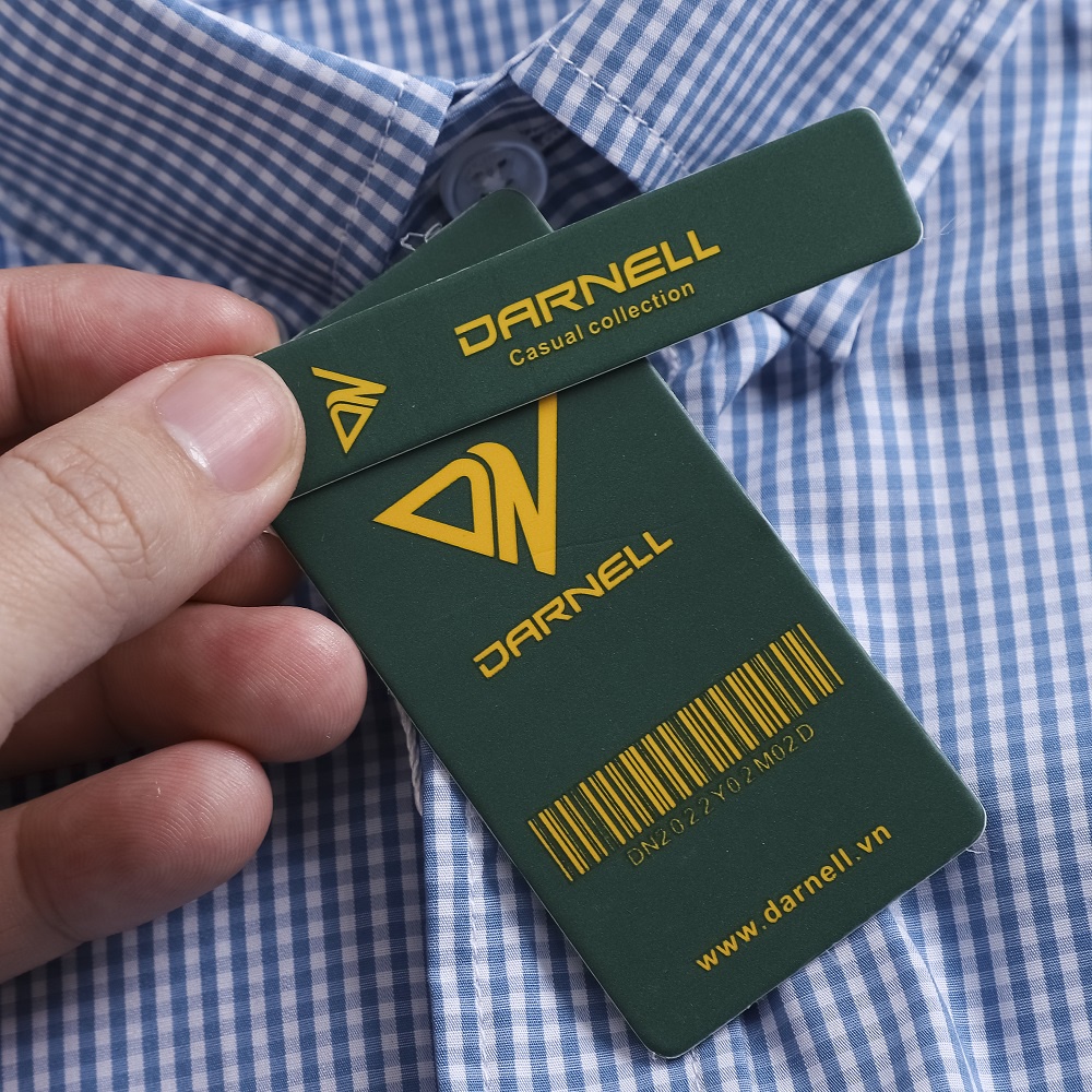 Áo sơ mi caro nam công sở DARNELL tay ngắn cao cấp ít nhắn thoáng mát, thấm hút mồ hôi DN512