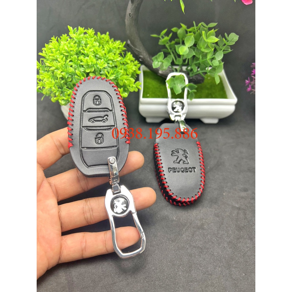 Bao da chìa khóa Peugeot 3008 - Peugeot 5008  mới nhất năm 2022 cao cấp sang trọng