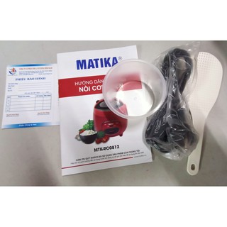 Nồi cơm điện Matika MTK-RC0812 (0.8L)