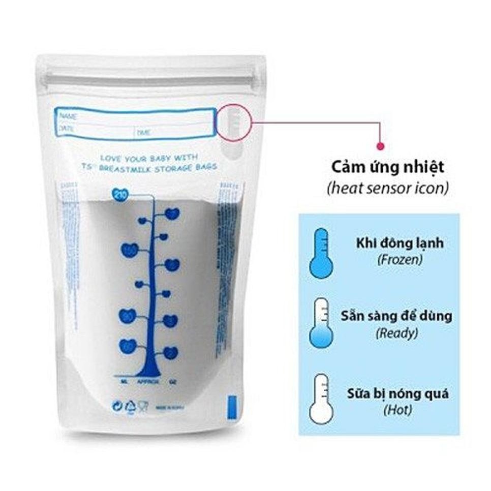 Túi trữ sữa Unimom Hàn Quốc 210ml ( hộp 30 túi)