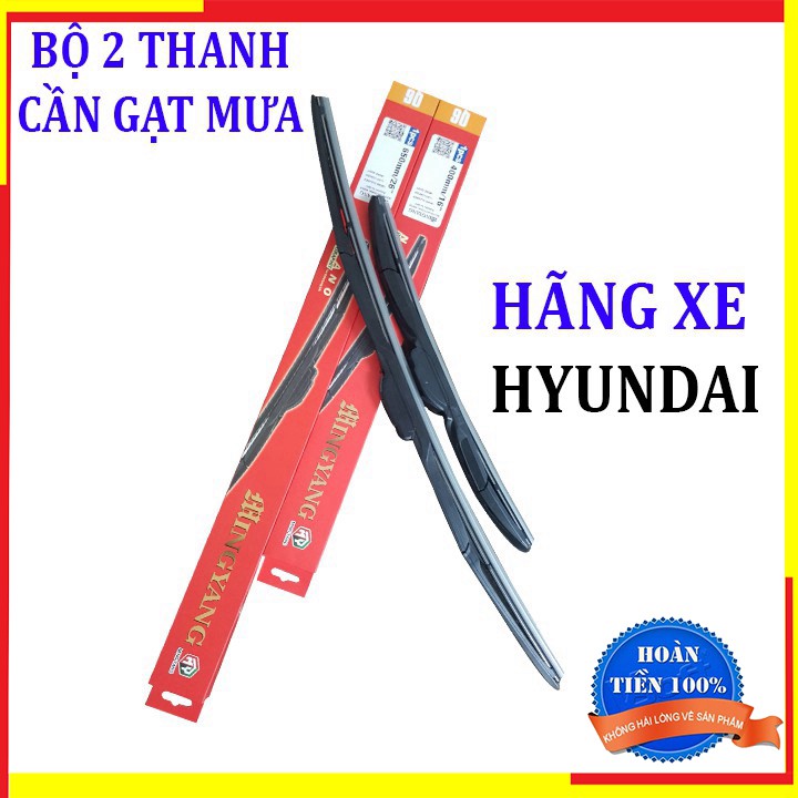 Gạt nước mưa ô tô đa năng Nano cao cấp dành cho hãng xe Hyundai  (Bộ 2): Getz-Accent-Avente-Elantra-i10-i20-i3