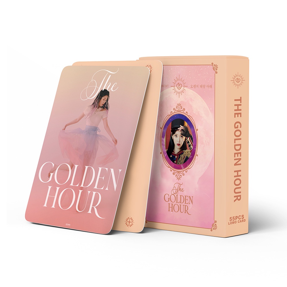 Thẻ lomo 55 ảnh/ hộp Kpop IU The Golden Hour Photocard 2022 SEASON'S GREETINGS